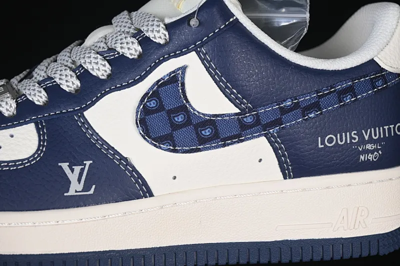 All categories Nk Air Force 1 Air Force series Nk Air Force 1 Low Air Force low-top Nike Air Force 1'07 Low LV joint navy blue cashew flower Air Force 1 low-top casual sneakers JP8028-009